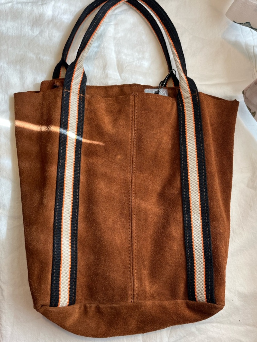 Italian Leather Suede Purse NWT - Picture 2 of 9